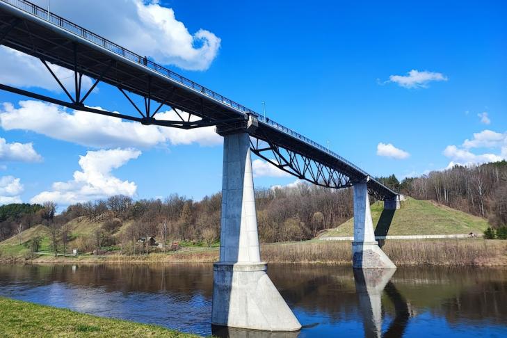 Baltosios rožės pėsčiųjų ir dviračių tiltas slide-1